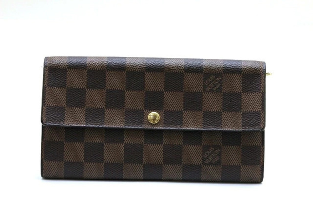 LOUIS VUITTON Portefeuille Sarah Long Wallet Damier